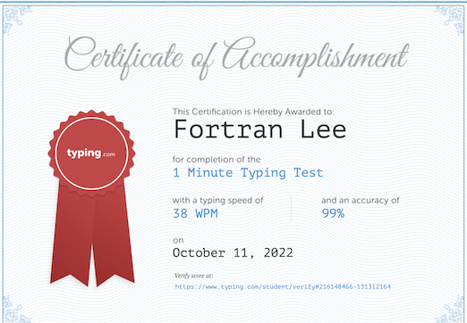 certificate of accomplishment